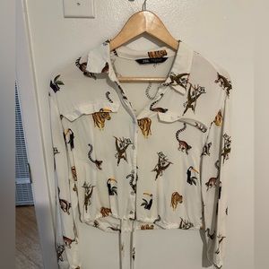 Animals print blouse
